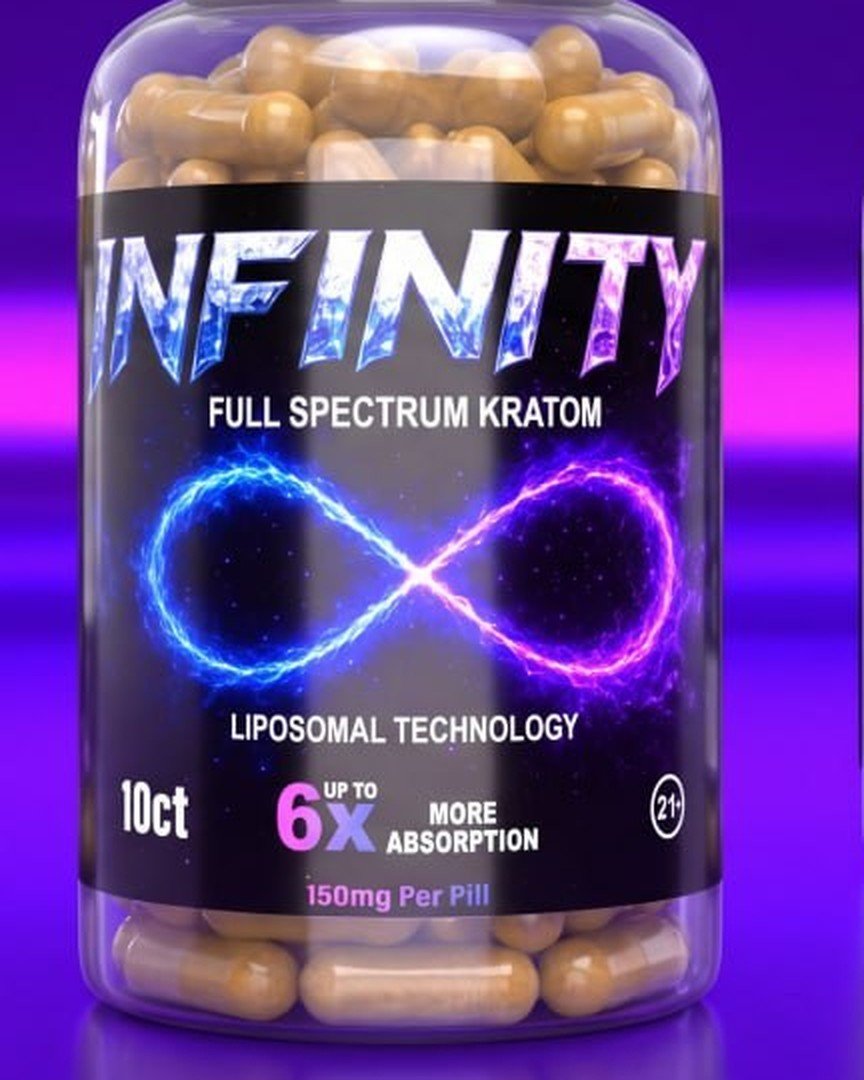 Infinity Full Spectrum Kratom 10ct bottle